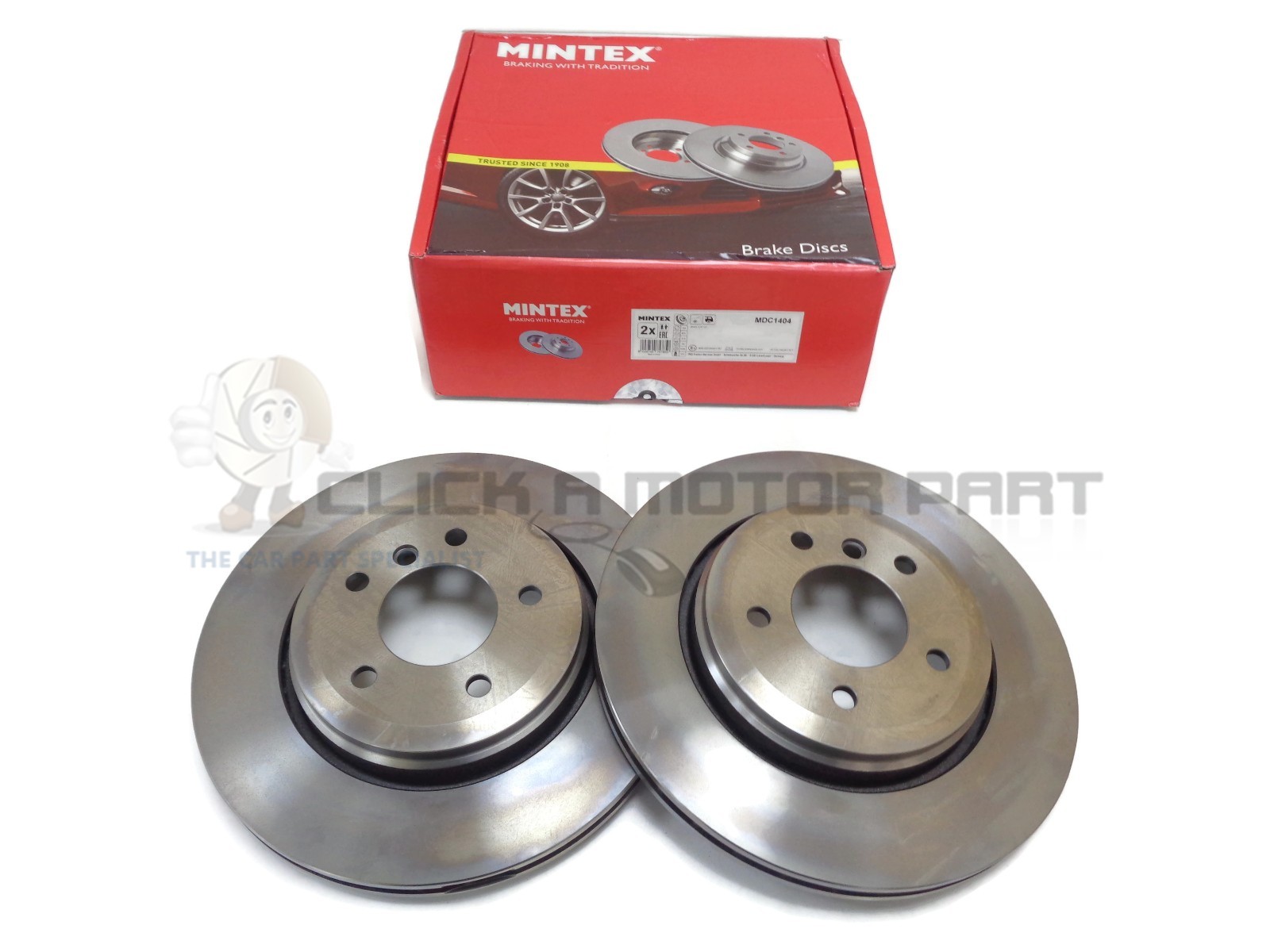 Mintex Rear 2 Brake Discs Set For BMW E46 330 330d 330 Ci M Sport 1999-2005