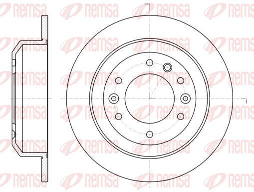 REMSA 61027.00 Brake Disc for KIA