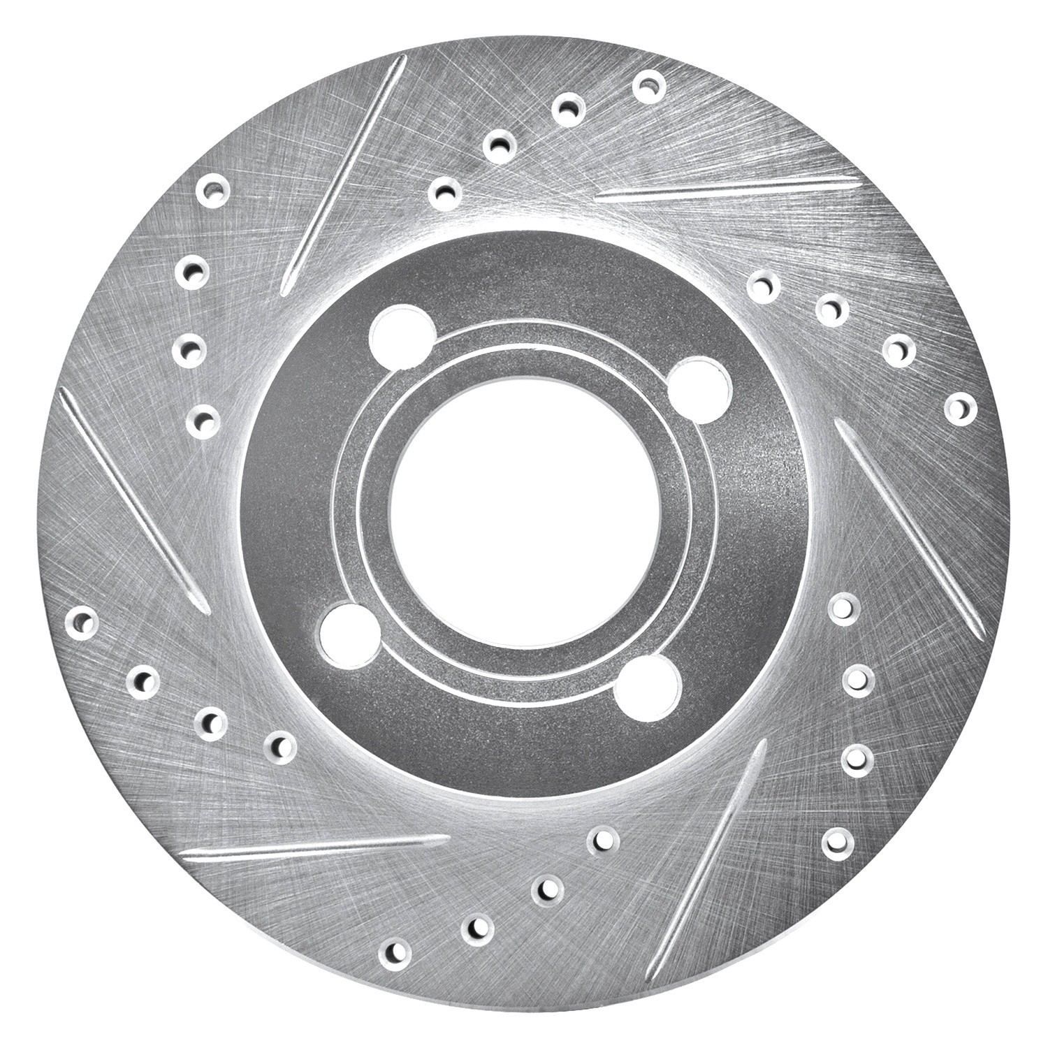 For Audi Coupe 85-87 DFC Premium Drilled & Slotted Front Driver Side Brake Rotor