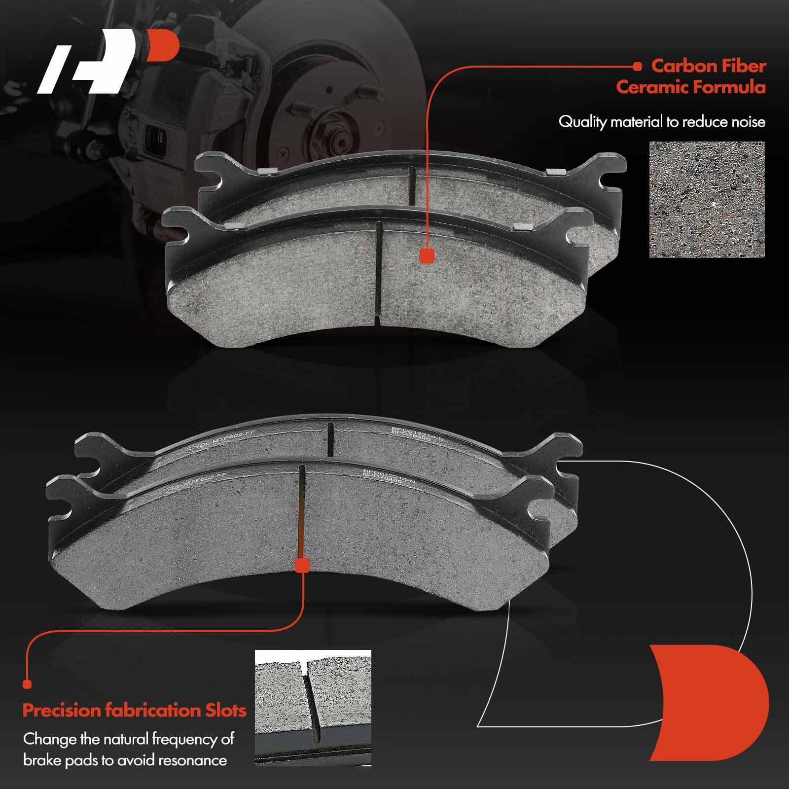 A-Premium Drilled Brake Rotors & Ceramic Pads for Chevrolet Silverado 2500 01-06