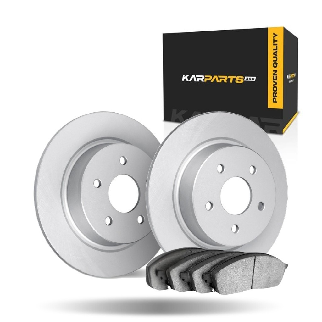 For BMW 325i 1991-1997 Brake Set Rear | Vented Rotor | Cast Iron | Ceramic Pads