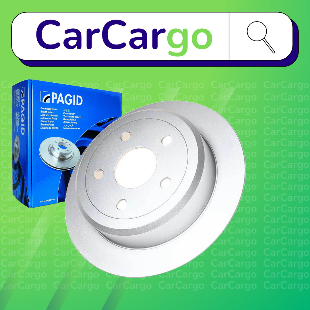Pagid Solid Rear Brake Discs Pair For Jeep Wrangler 3.8 2007-2024 316 mm