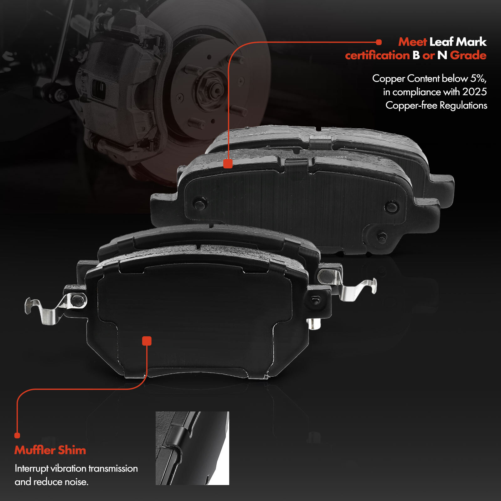 Front & Rear Drilled Rotor & Ceramic Brake Pad for Nissan Murano 2005-2007 2012