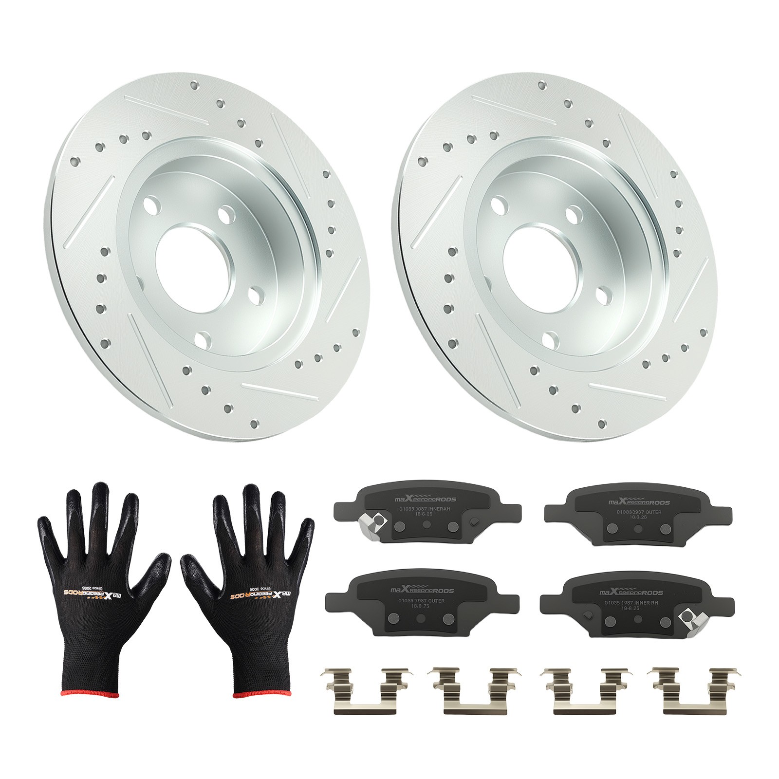 Rear Disc Brake Rotors+Ceramic Pads for Chevy HHR Malibu Cobalt Pontiac G6 G5