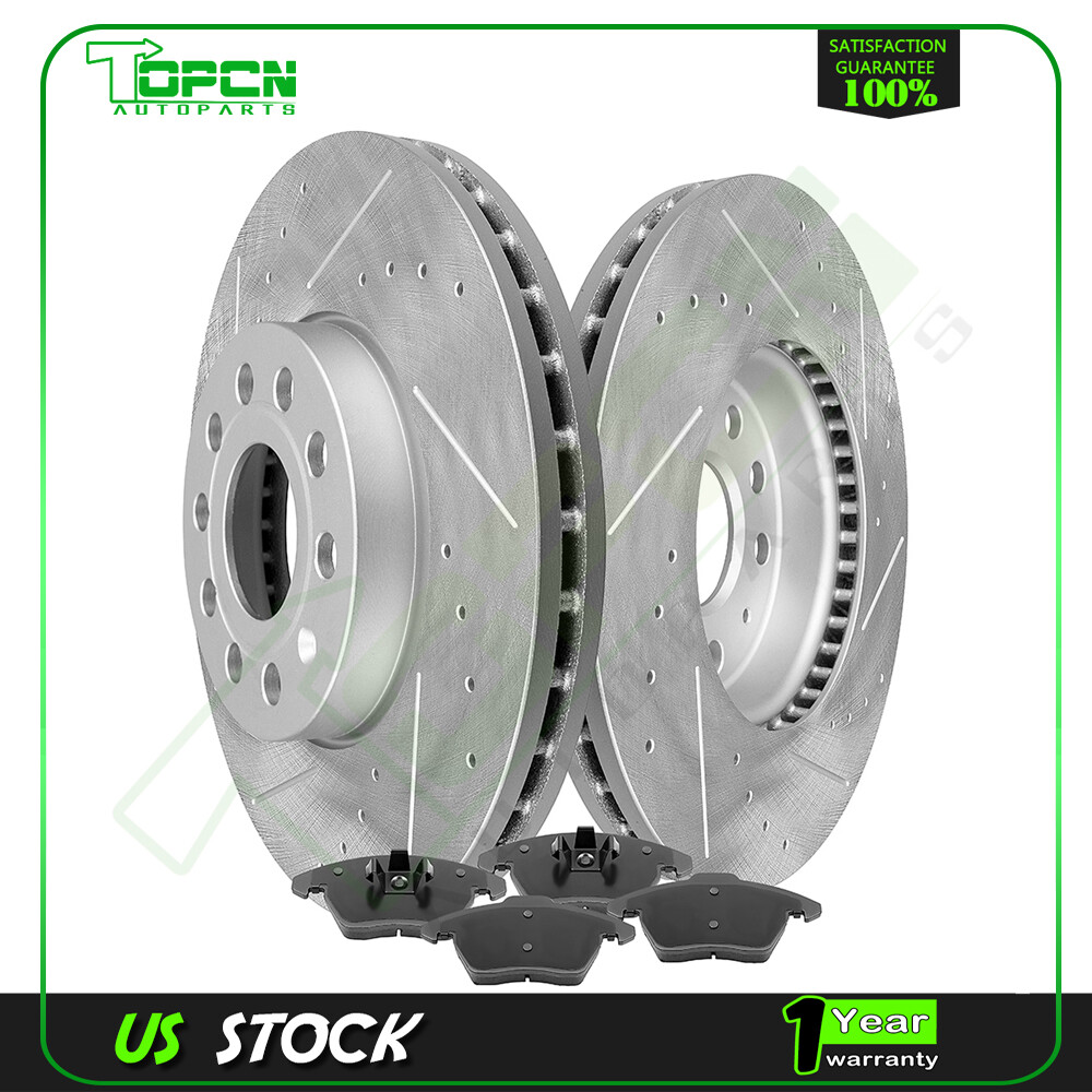 For 2005 – 2015 Volkswagen Jetta Sedan Front Brake Discs Rotors And Ceramic Pads