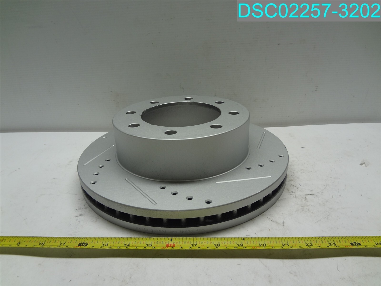 Front Drilled and Slotted Brake Rotor 54124 211008 MIN THK 36.4MM