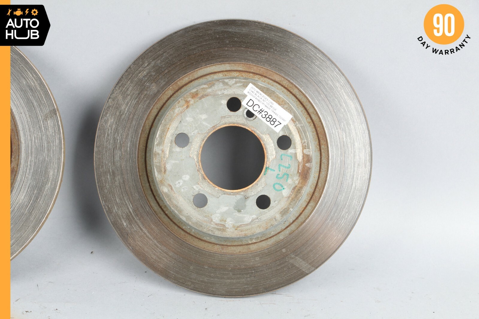 08-14 Mercedes W204 C250 C300 C350 Rear Brake Rotor Left and Right Set OEM