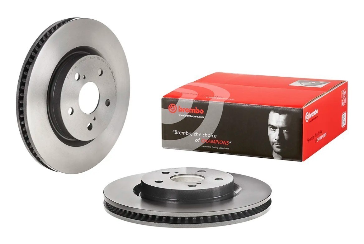 Brembo 09.D979.11 Prime UV Coated Vented Brake Rotors – Front Pair