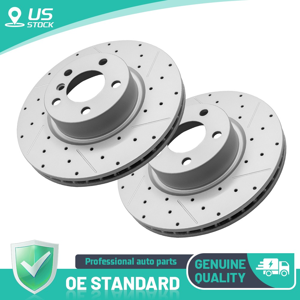 Front Drilled Disc Brake Rotors for BMW X3 2011 2012-2017 X4 xDrive28i 2015-2018