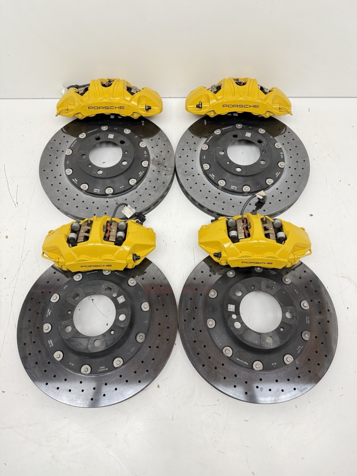 2020-2025 PORSCHE 718 GT4 SPYDER CAYMAN TURBO CARBON CERAMIC BRAKE KIT PCCB OEM
