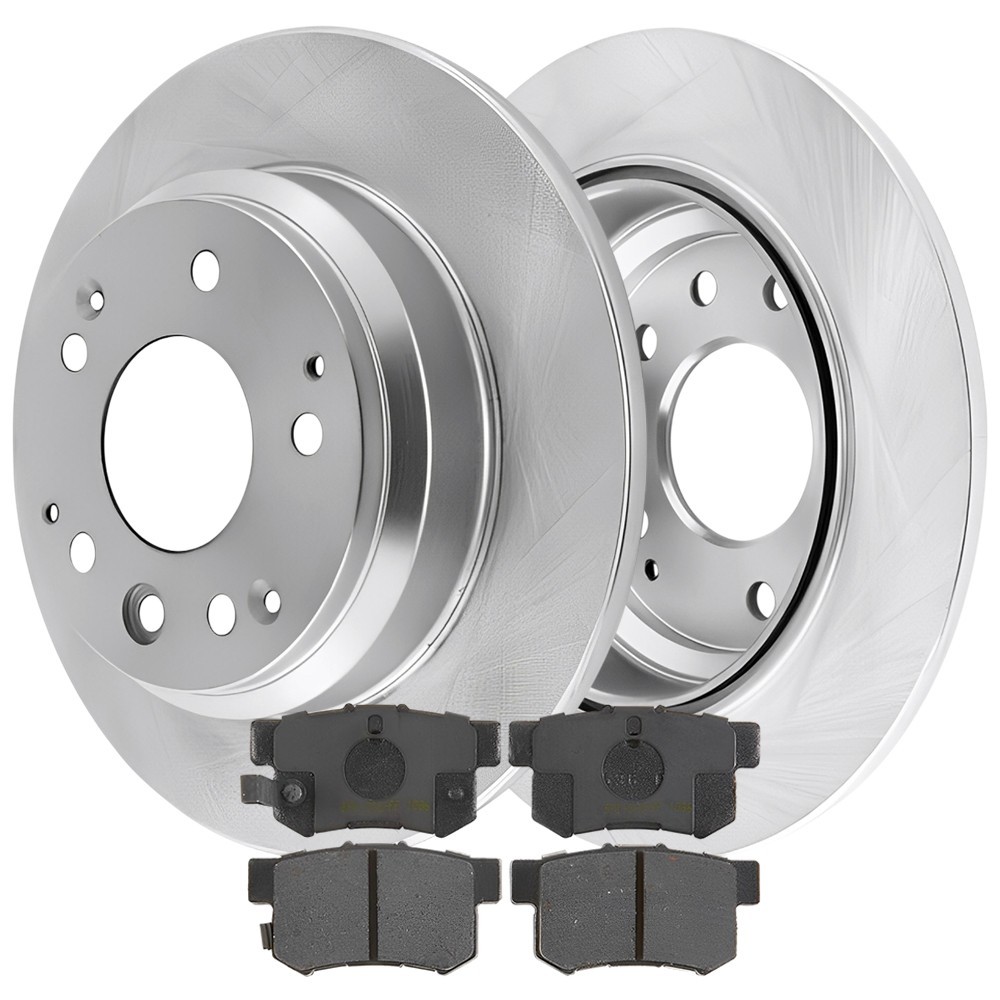 Rear Disc Brake Rotors & Pads for Acura RL 98-96, Acura Legend 95-91; 282mm