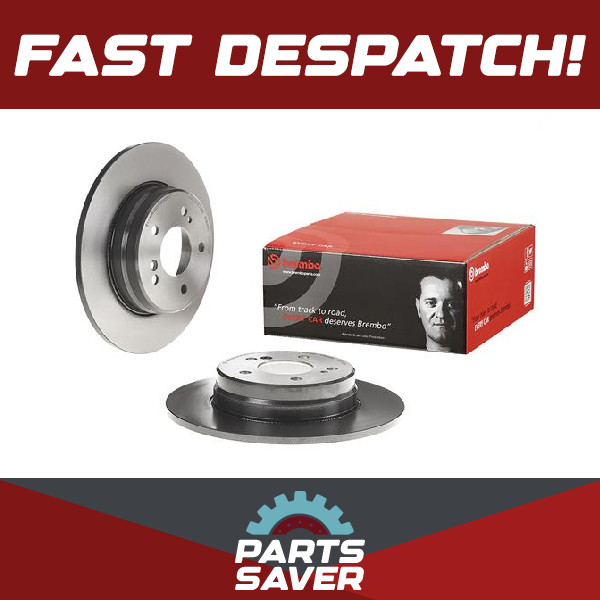 2x Brake Discs Pair Solid fits MERCEDES C280 S203, W203 3.0 Rear 05 to 07 290mm