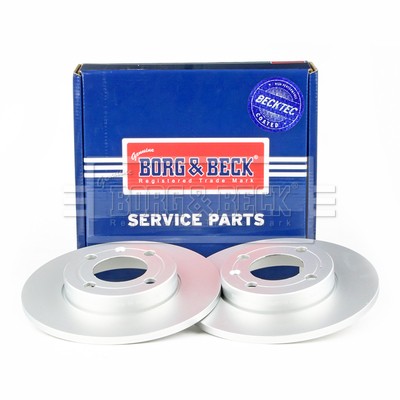 2x Brake Discs Pair Solid fits VW POLO Mk3 1.3 Front 94 to 95 ADX 239mm Set B&B