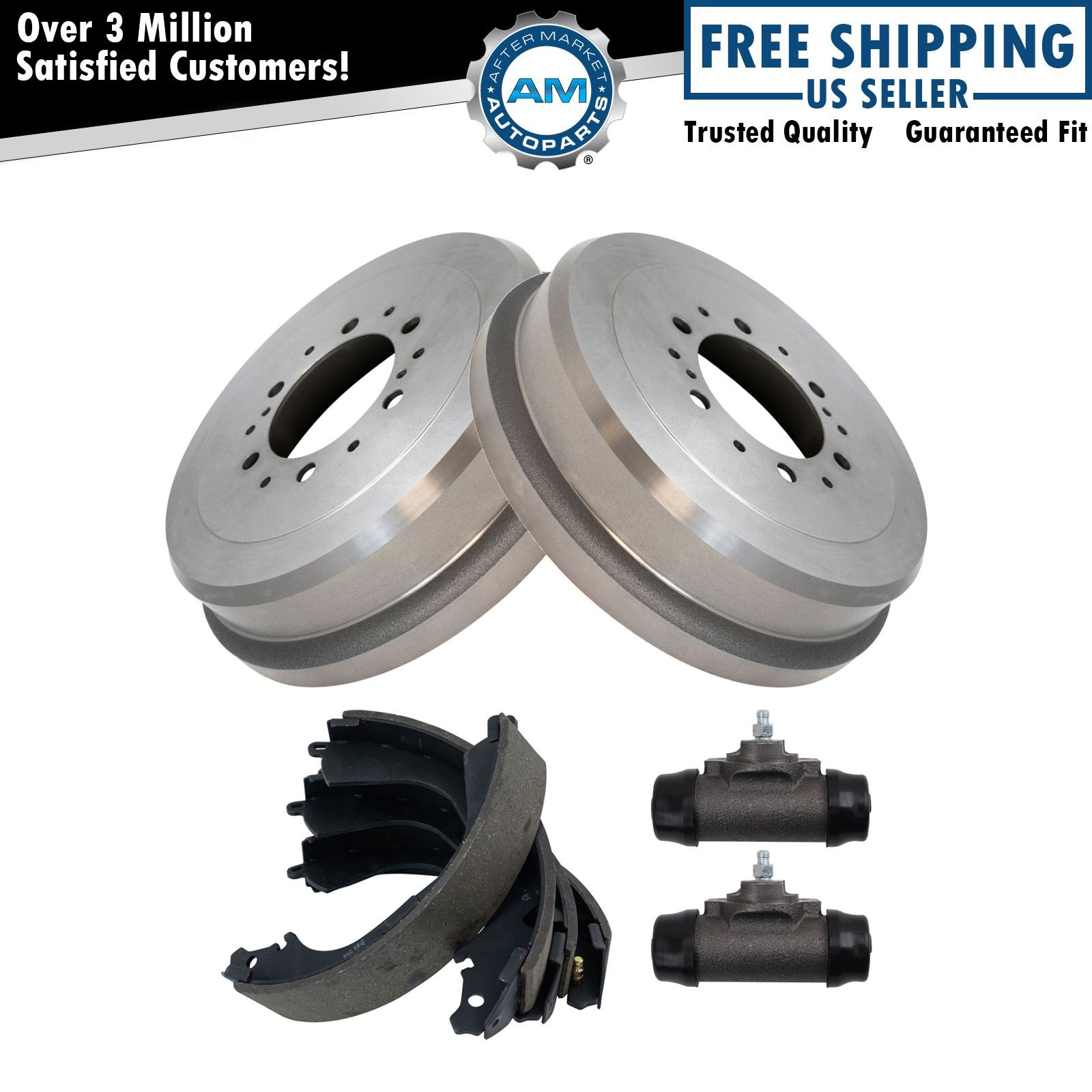 Rear Brake Shoe & Drum Kit For 87-91 Toyota 4Runner 87-95 Pickup 95-03 Tacoma