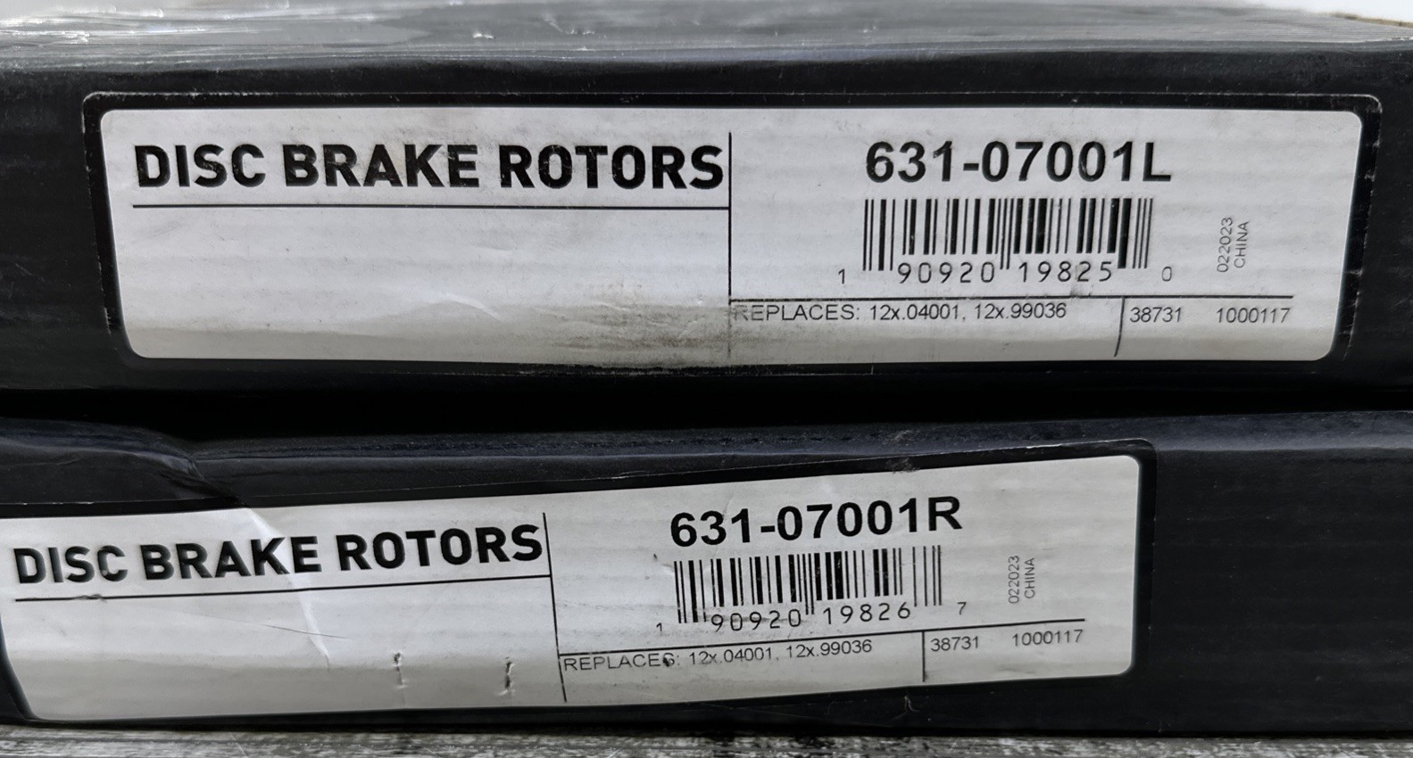Disc Brake Rotor Set 631-07001R/L {E7}
