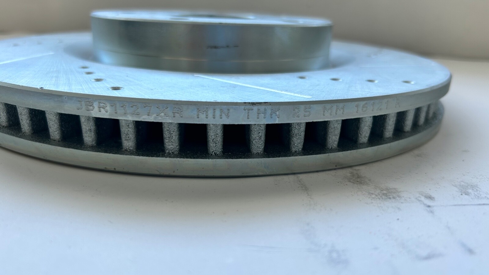SET OF NEW FRONT DRIVE AND PASS ROTOR JBR1127XR, JBR1127XL MIN THK 25MM 16121R