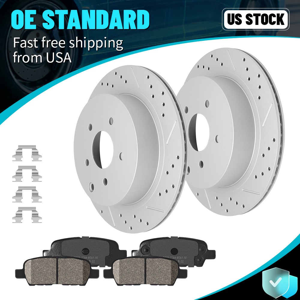 12.13″ Rear Disc Rotors Brake Pads For Infiniti M56 QX60 QX70 Murano Pathfinder