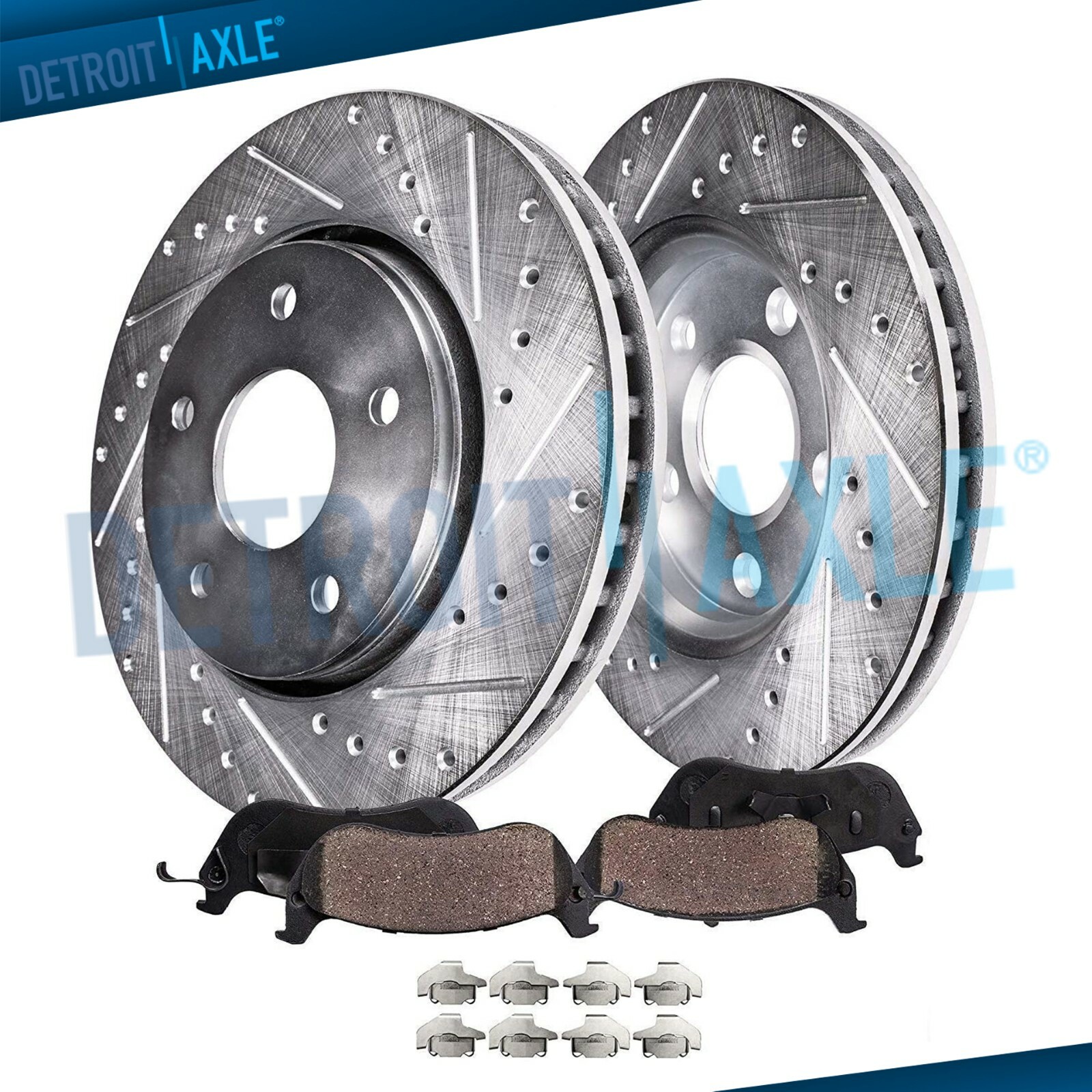 Front Drilled Rotors Brake Pad for Toyota Camry Avalon Solara Sienna Lexus ES300