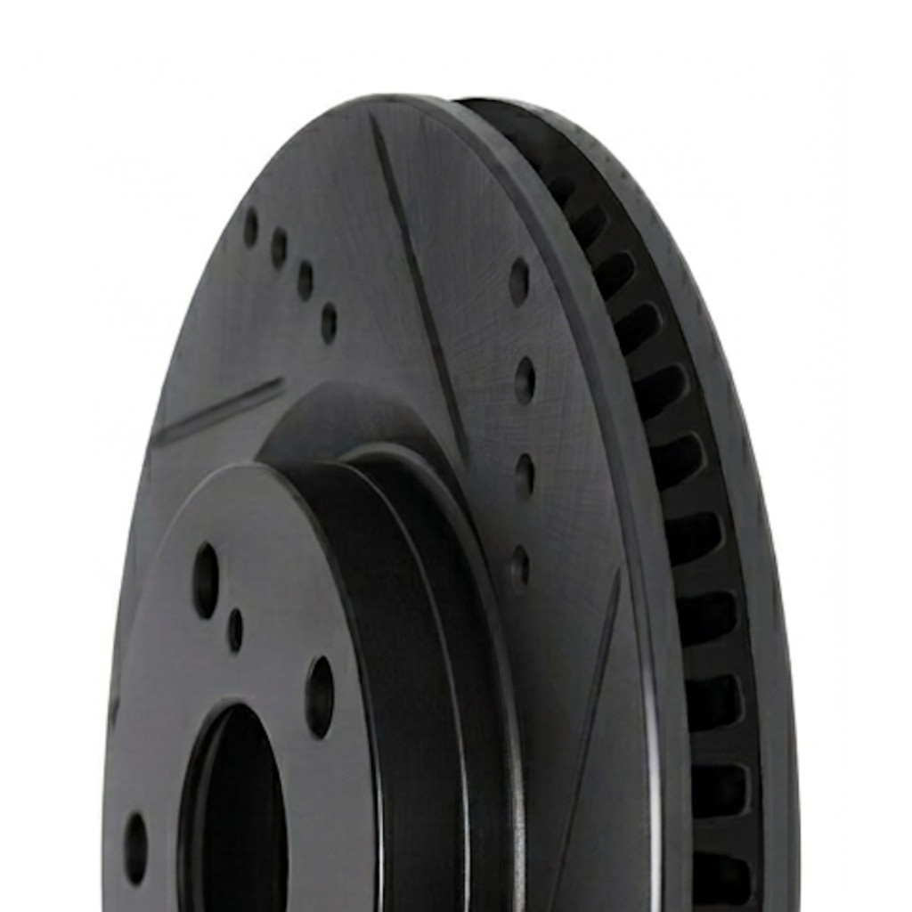For Chevy Camaro 2021 2022 2023 2024 Rotor Set | Black | Drilled And Slotted