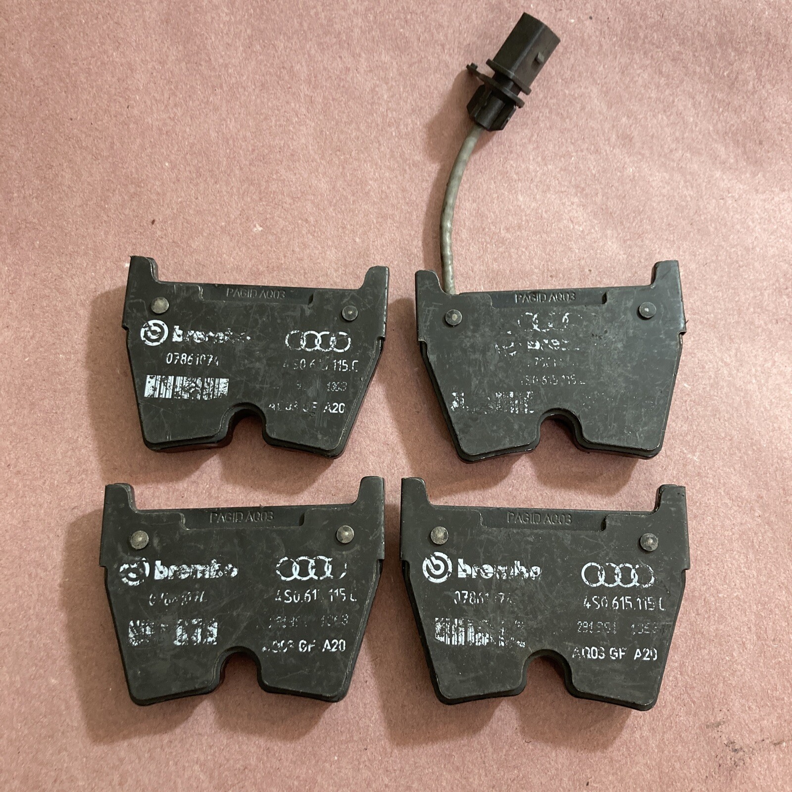 Partial set Audi R8 16-20 Front brake pads for Brembo 365x34mm rotor