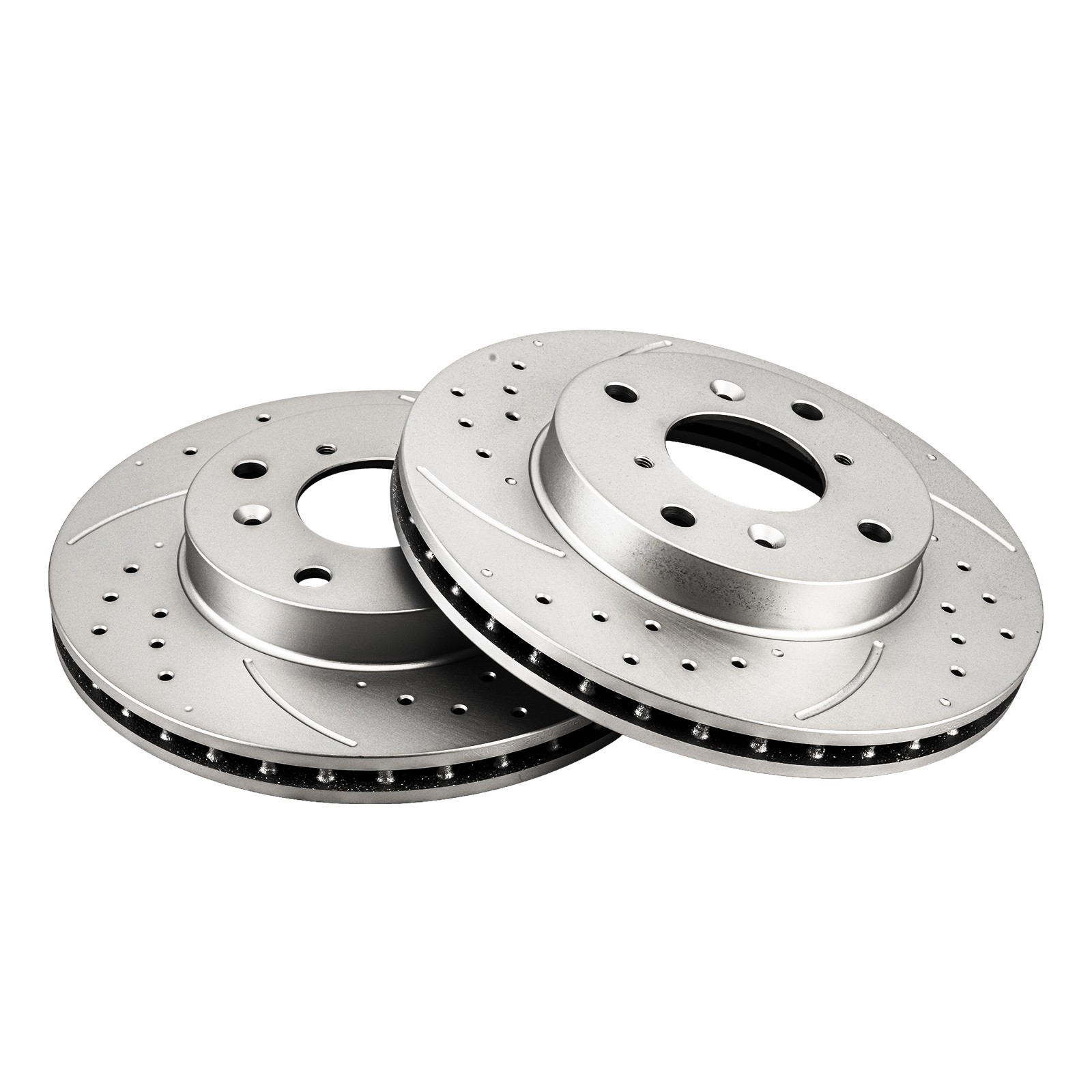 2x Front Drilled & Slotted Disc Brake Rotors Fits Honda Accord Acura CL; 2.3L