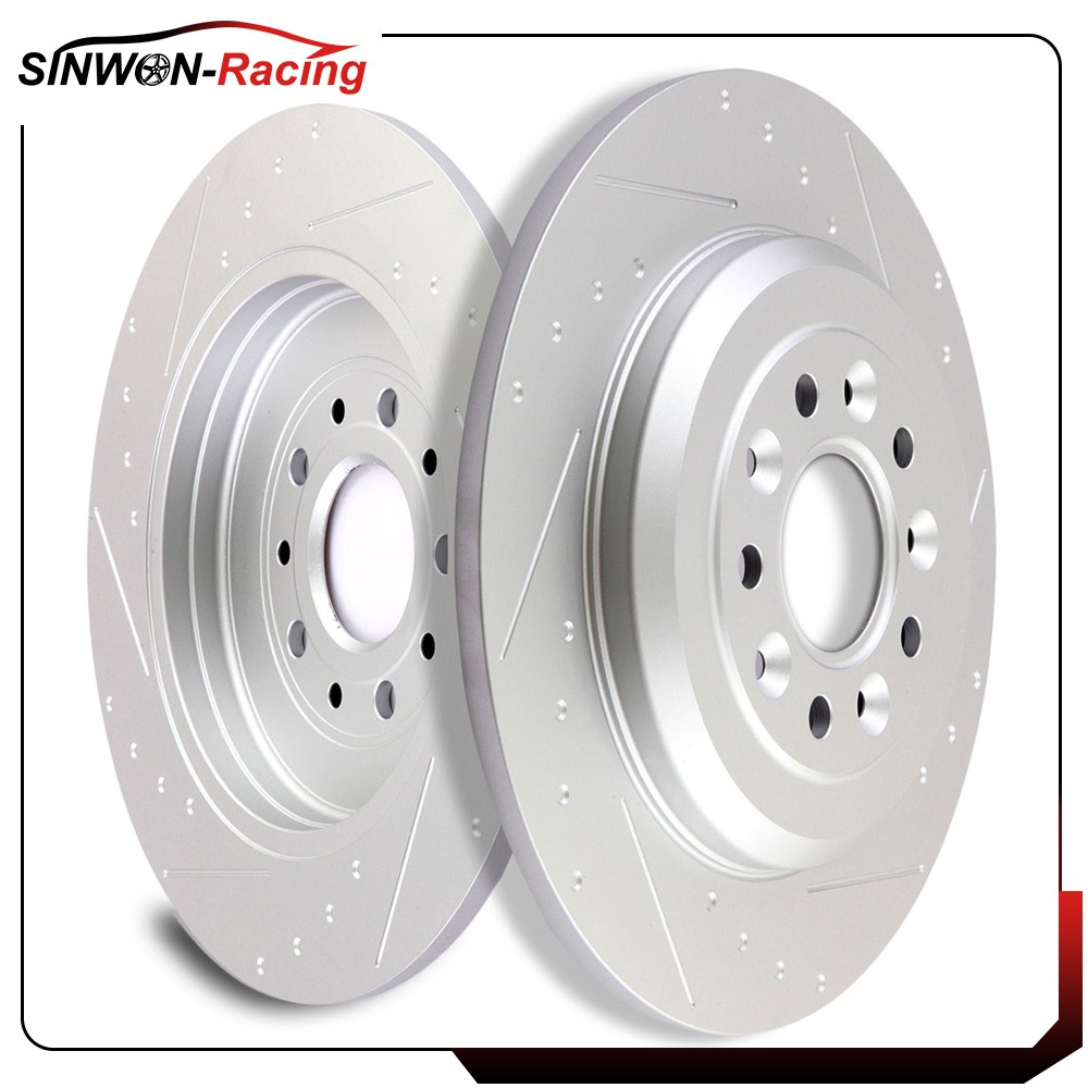 For LINCOLN MKT 2013 2014 2015 2016 2x Rear Brake 330mm Rotors Slotted