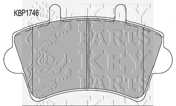 Key Parts Front Disc Brake Pad Set Pads KBP1746 – GENUINE – 5 YEAR WARRANTY