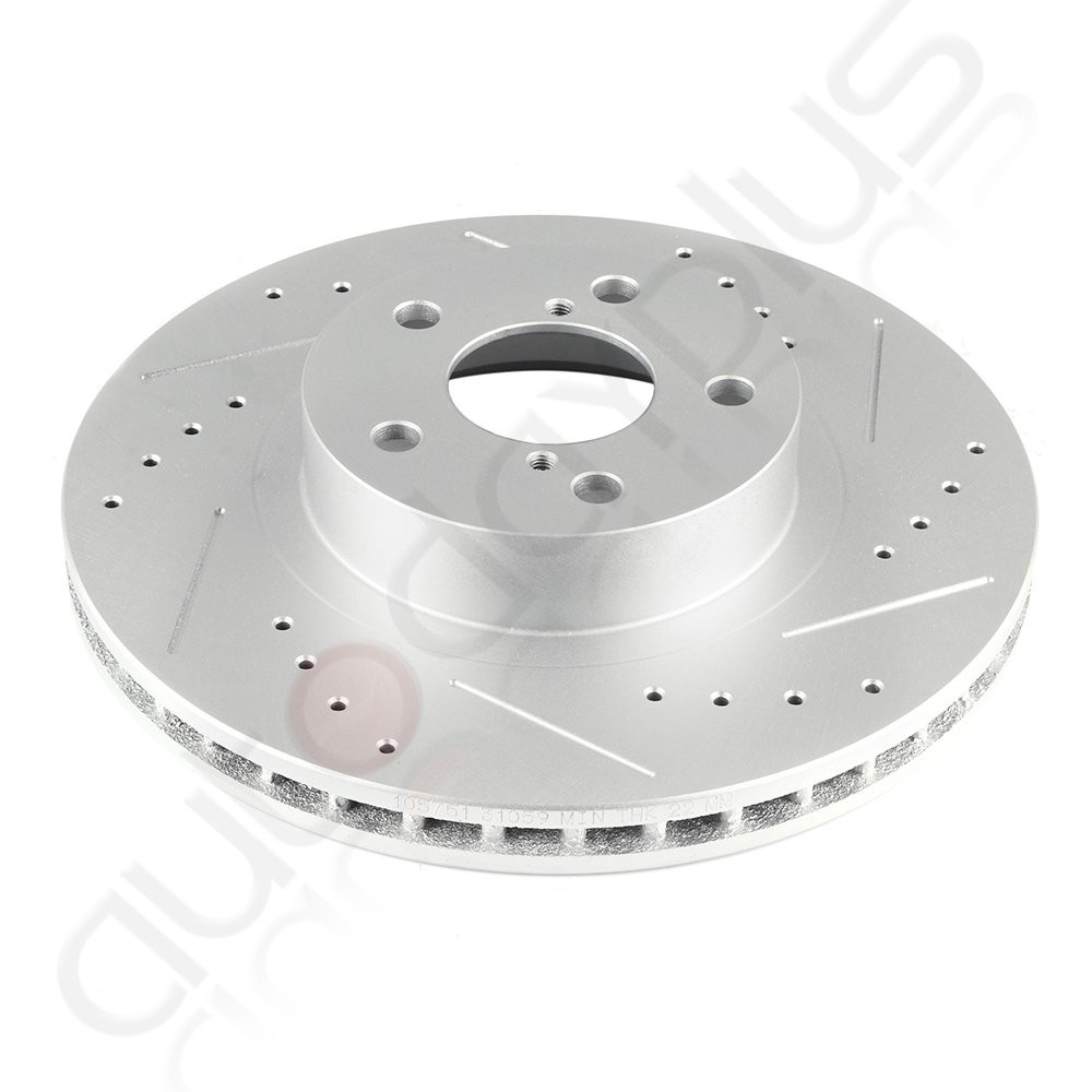 Brake Discs Rotors With Ceramic Pads For Subaru Impreza 2002 -2010 Front Drilled