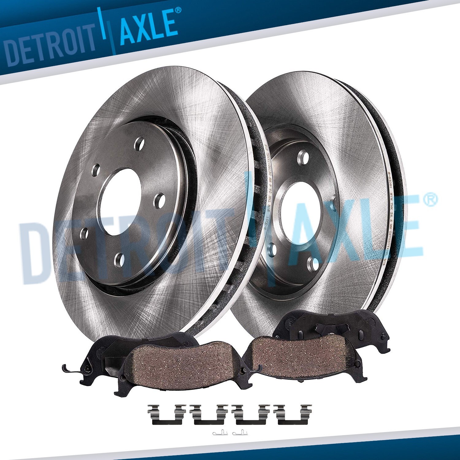 5 LUG Front Brakes Rotor Ceramic Pads for 2007 2008 2009 2010 Chevy Cobalt G5