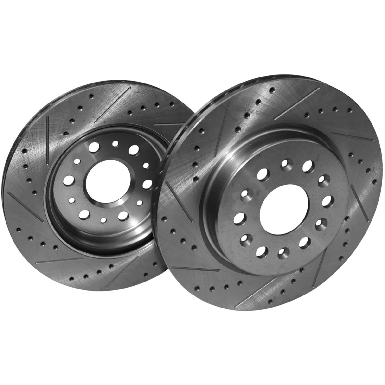 2x Rear Drilled Brake Rotors For 18-23 Chevy Traverse GMC Acadia Buick Cadillac