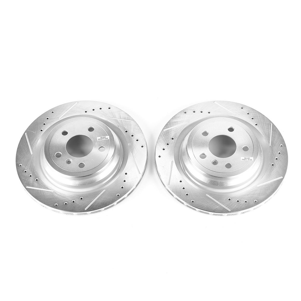 PowerStop Disc Brake Rotor Set – Fits Mercedes Benz GLE300d 2016-2017, Mercedes