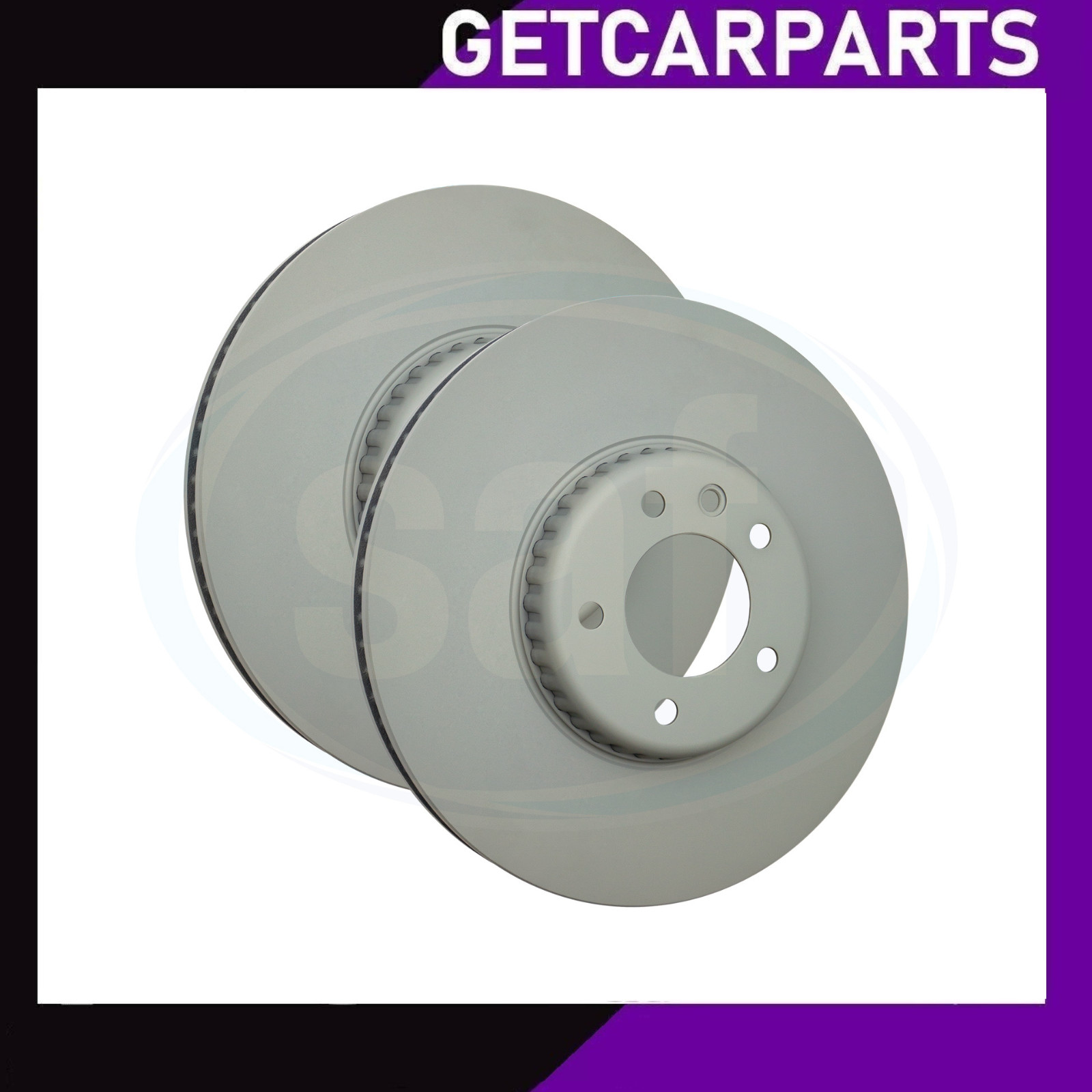 Front Vented Brake Discs Pair 349mm Fits Land Rover Defender L663 2019+ 2.0/3.0