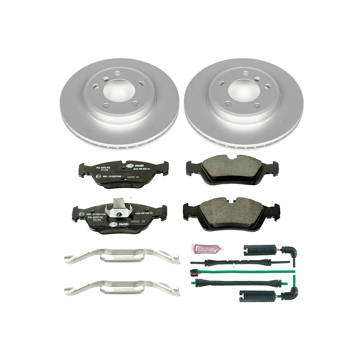 ESK871 Powerstop 4-Wheel Set Brake Disc and Pad Kits Front & Rear for 325 323