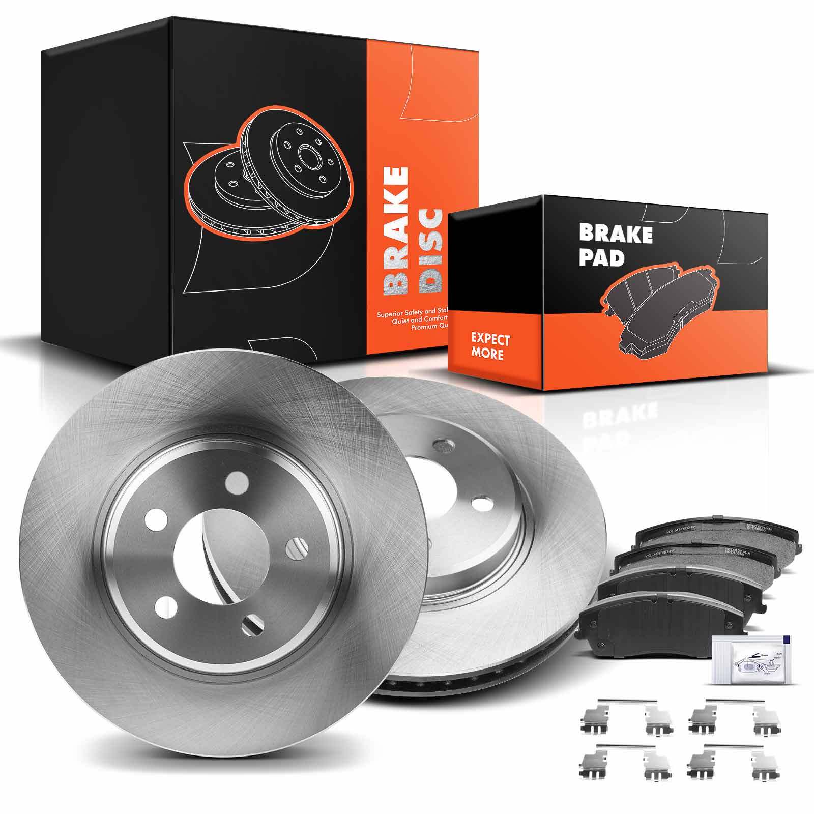 Front Disc Brake Rotors & Ceramic Brake Pads for Chrysler Dodge Charger 320mm