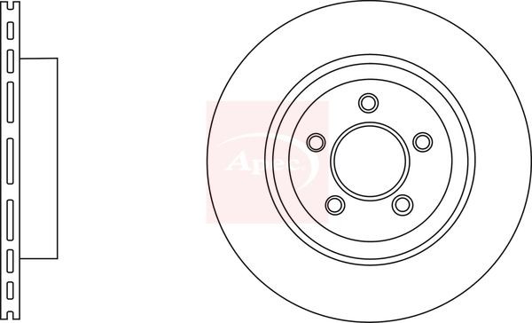 Brake Disc Front Vented Braking 320mm Diameter Fits Mazda Mazda3 APEC DSK2899