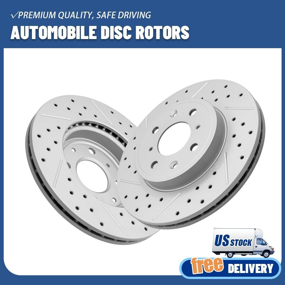 262mm Front Vented Brake Rotors Set For 2015 2016 2017 2018 2019 2020 Honda Fit