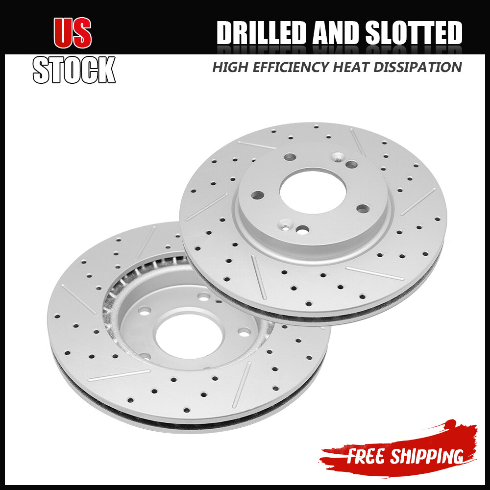 280mm Front Drilled Brake Rotors for Elantra GT Veloster Kona Forte Soul Forte5
