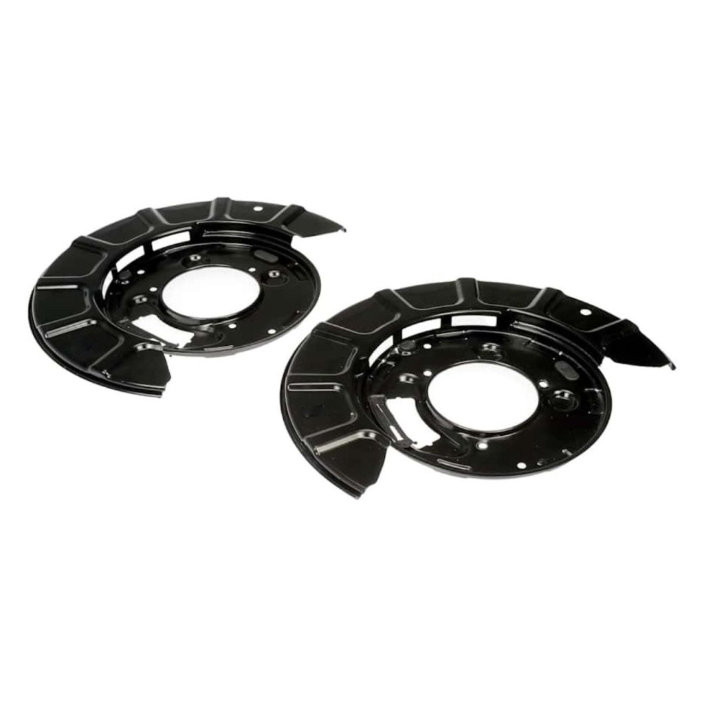For Ford E-350/E-450 Super Duty 2008-2019 Brake Dust Shield Rear | Steel Carbon