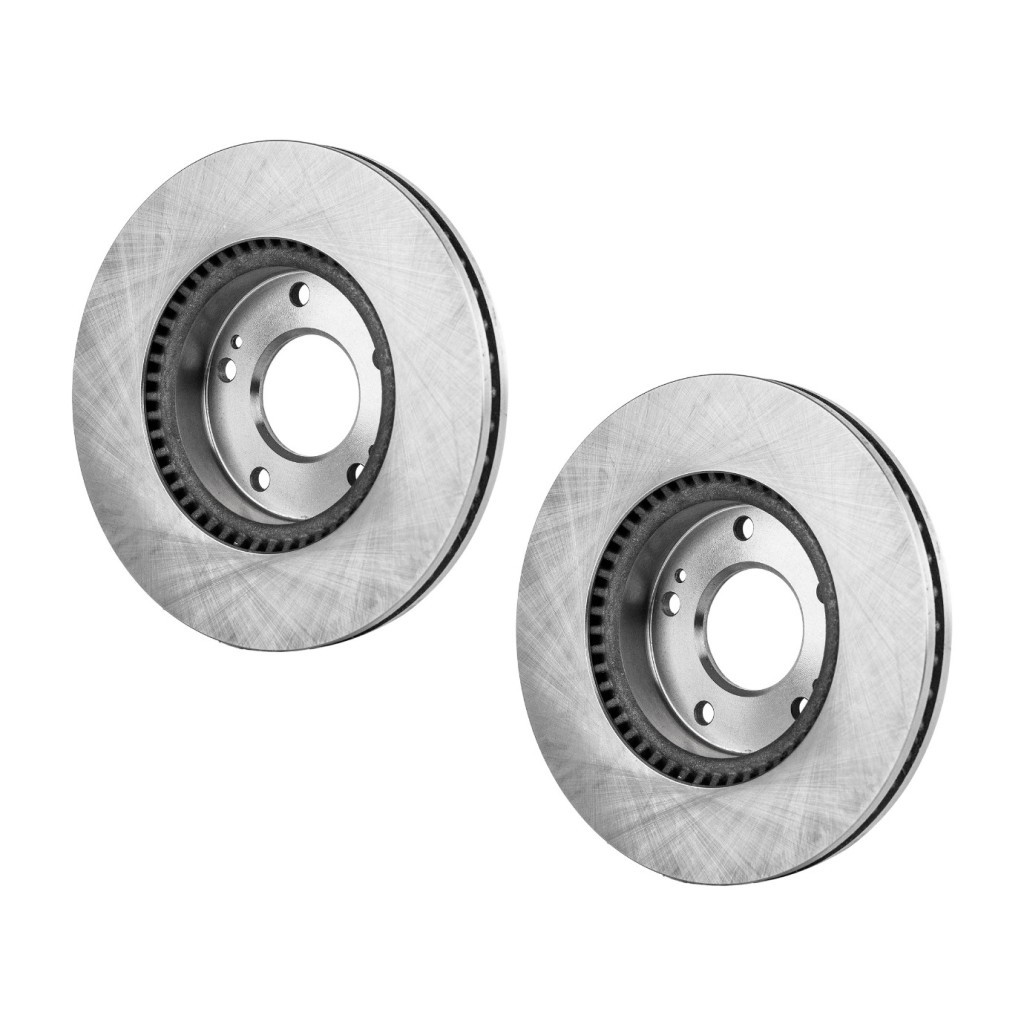 For Kia Optima/Magentis 2006-2010 Brake Discs Front | Natural 2-Wheel Set Vented