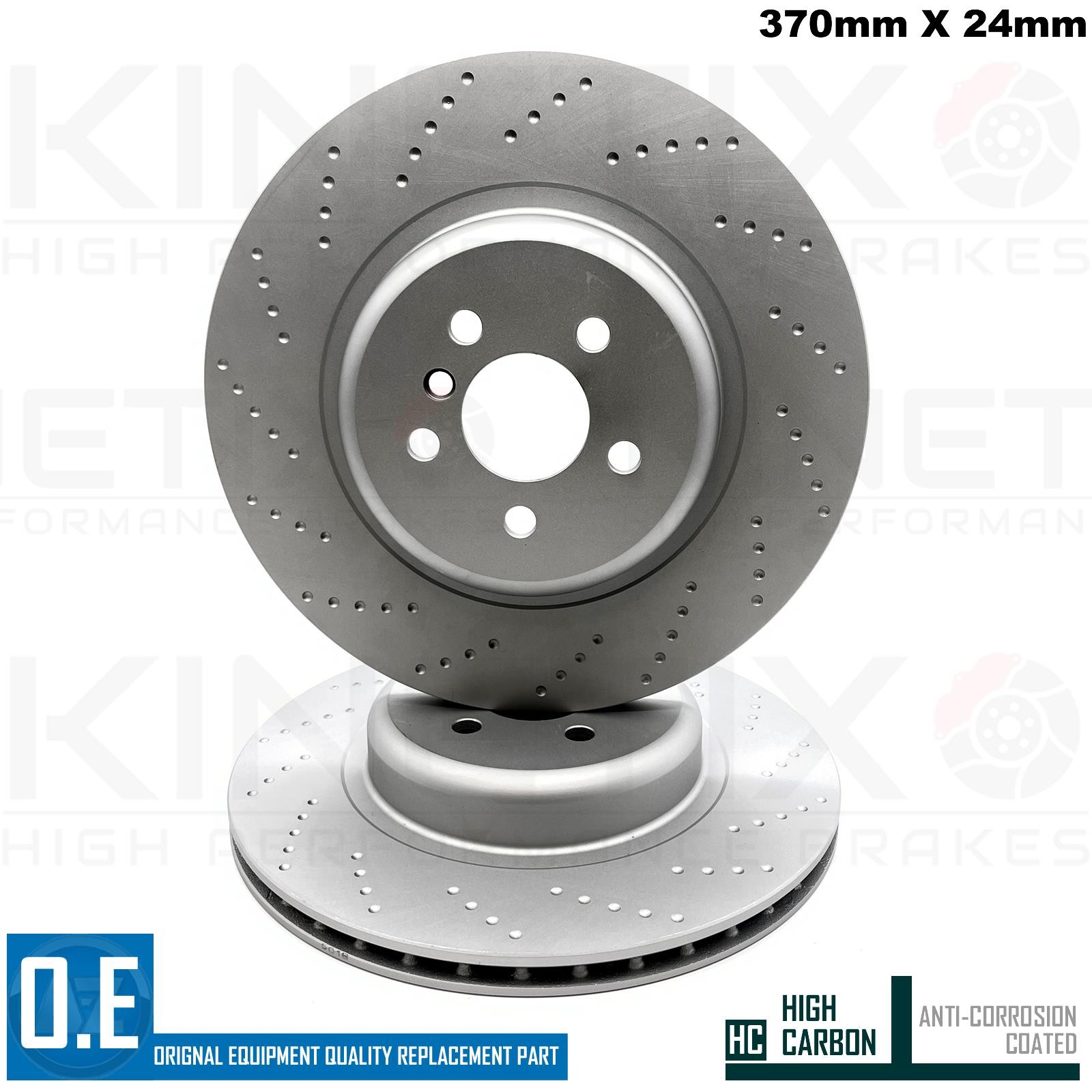 FOR BMW 740d Ld G11 G12 M SPORT REAR BRAKE DISCS TEXTAR PADS 370mm