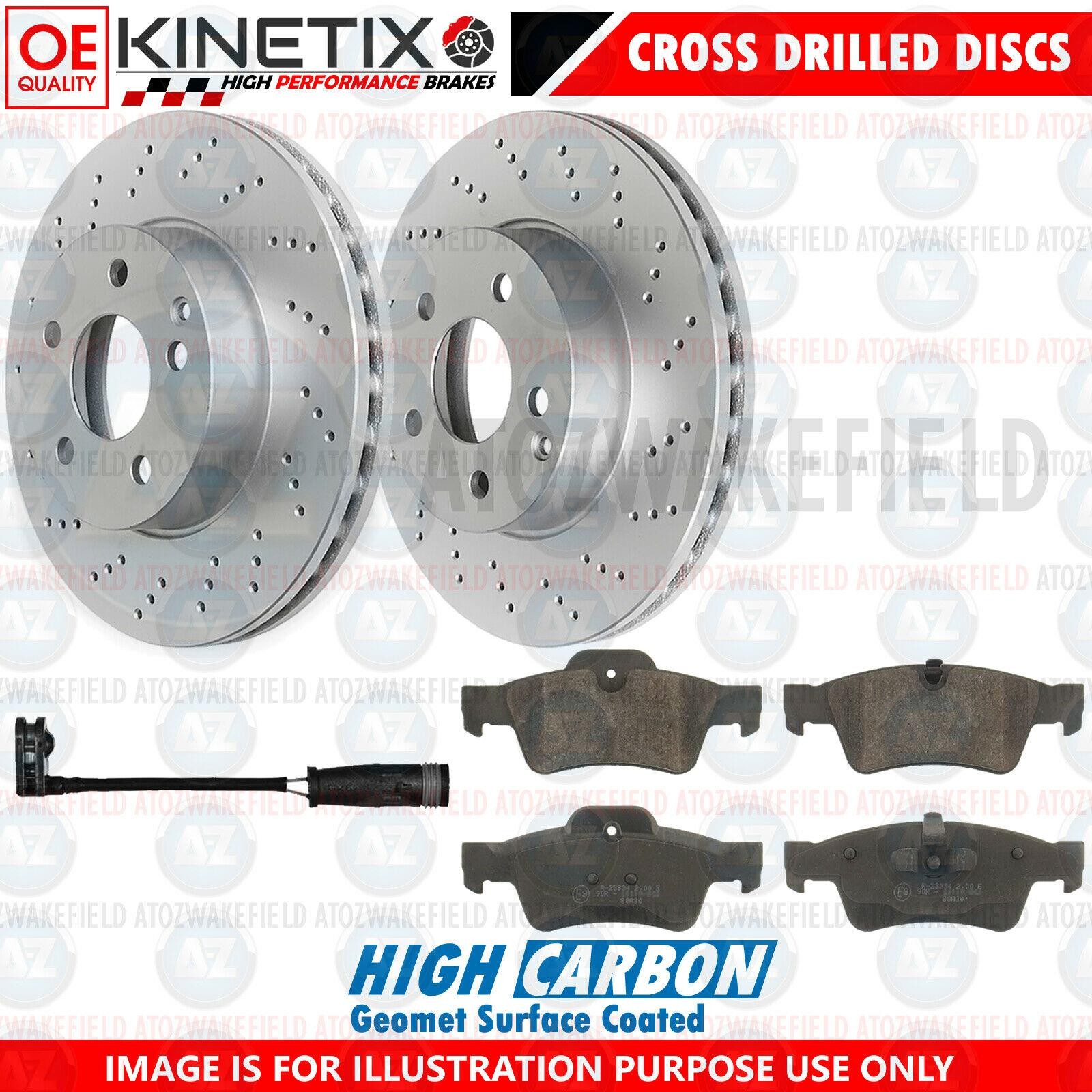 FOR MERCEDES GL X164 ML W164 R-CLASS W251 V251 REAR DRILLED BRAKE DISCS PADS 330