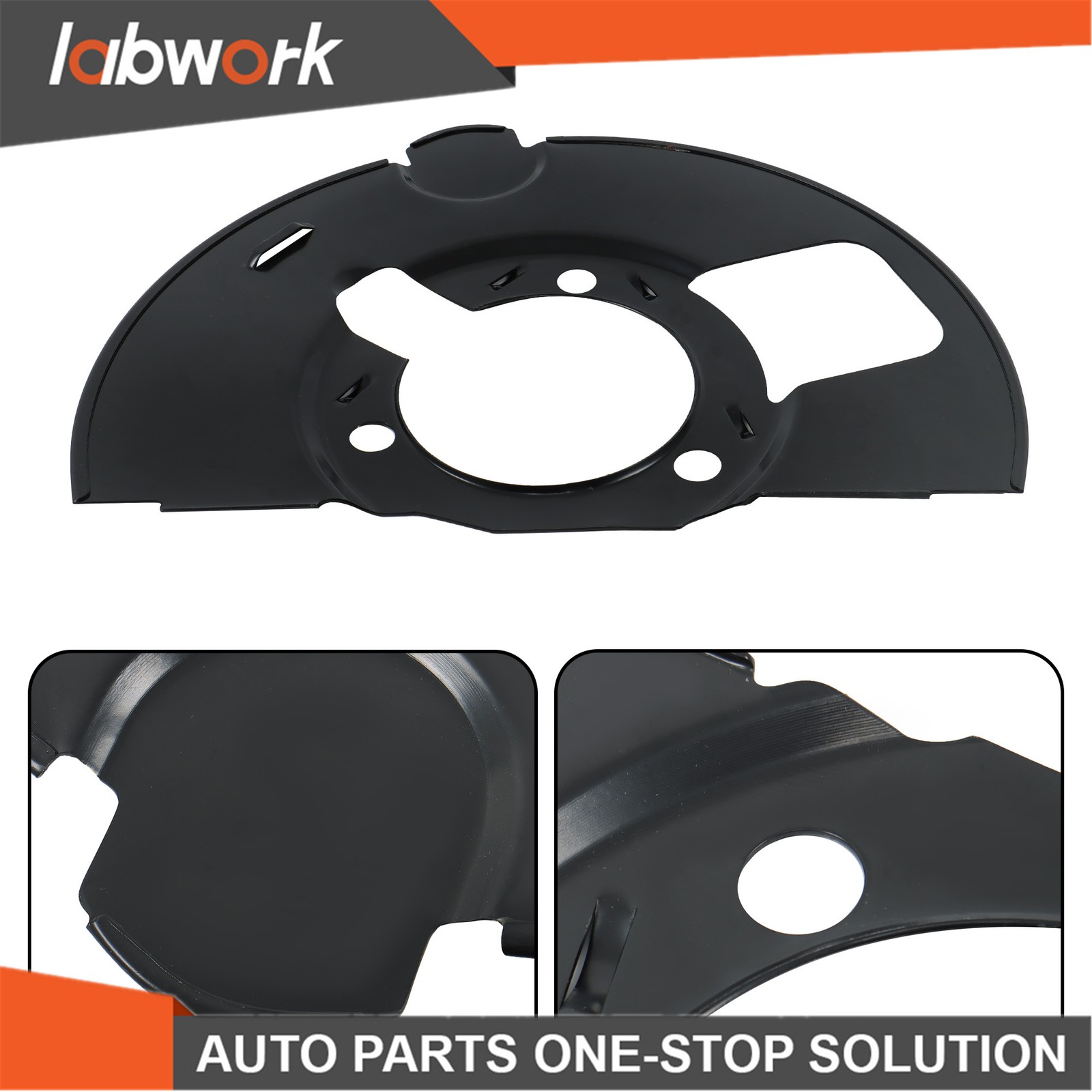 Labwork Front Driver Left Side Brake Dust Shields for Chevrolet GMC 2014-2020