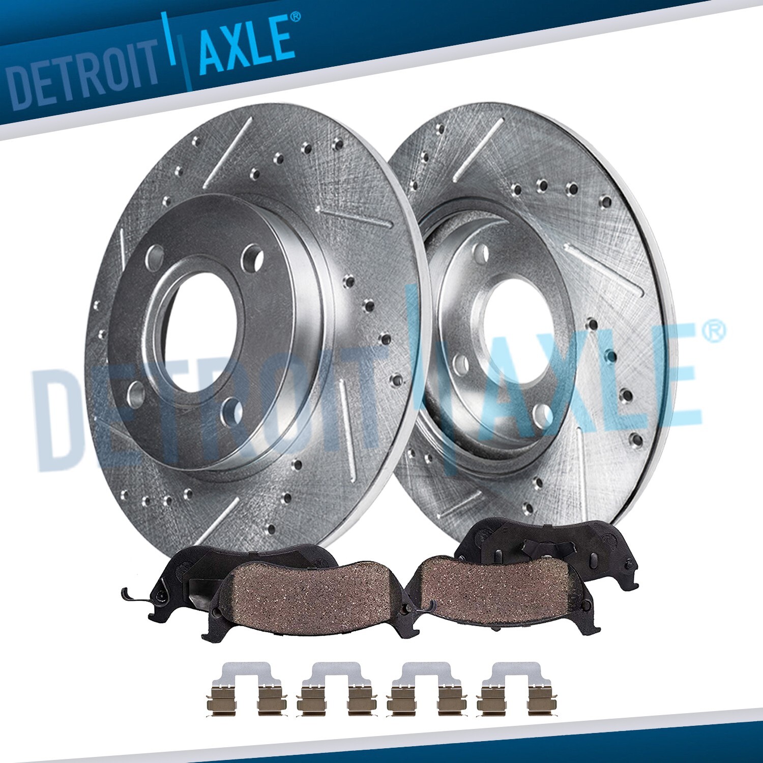 259mm Rear Drilled Disc Brake Rotors Brake Pads Kit for 2007 – 2015 Mini Cooper