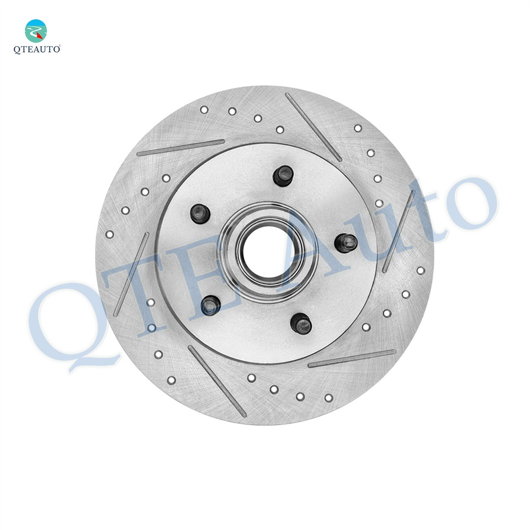 1 Front 295mm L Drilled Brake Rotor & Hub Assembly To 1996-2002 GMC Savana 1500