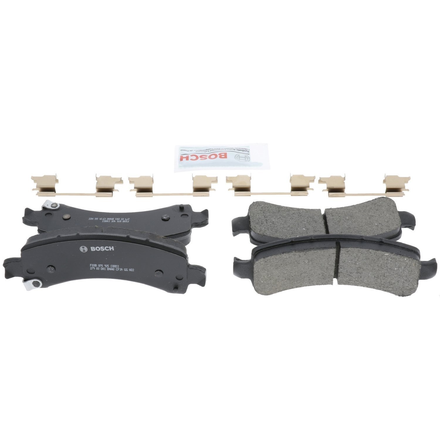 Bosch OEM Front & Rear Ceramic Brake Pads Kit For 2009-2014 Chevy Express 1500