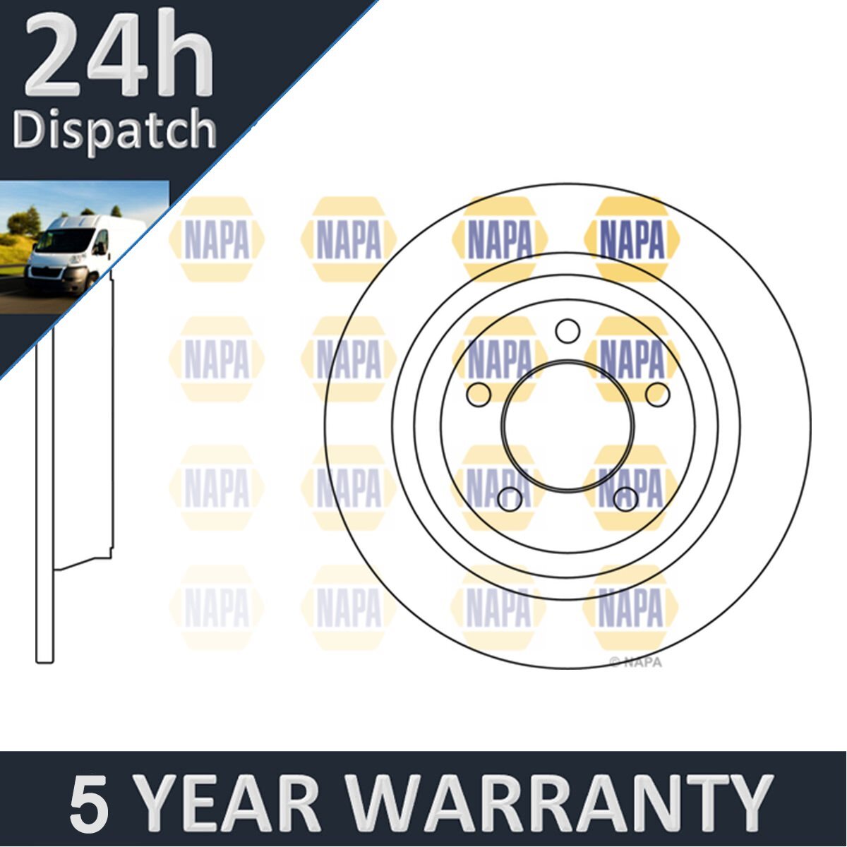 Fits Ford Kuga 2012-2019 Mondeo 2015- 1.5 dCi 2.0 PV Rear Brake Disc