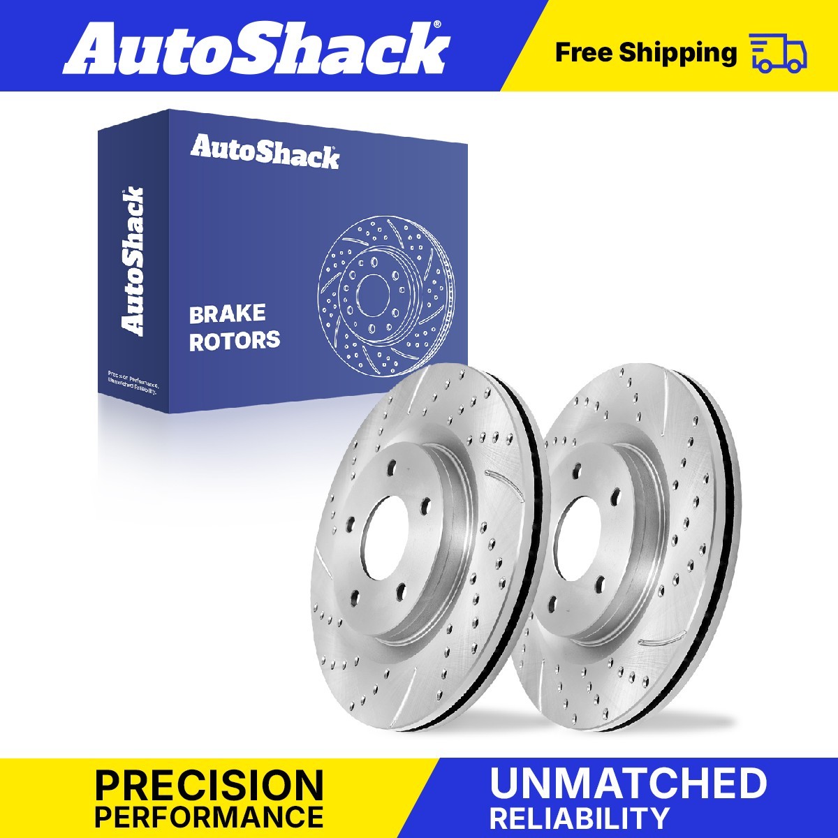 Front Drilled Slotted Brake Rotors for 2017-2019 Nissan Sentra
