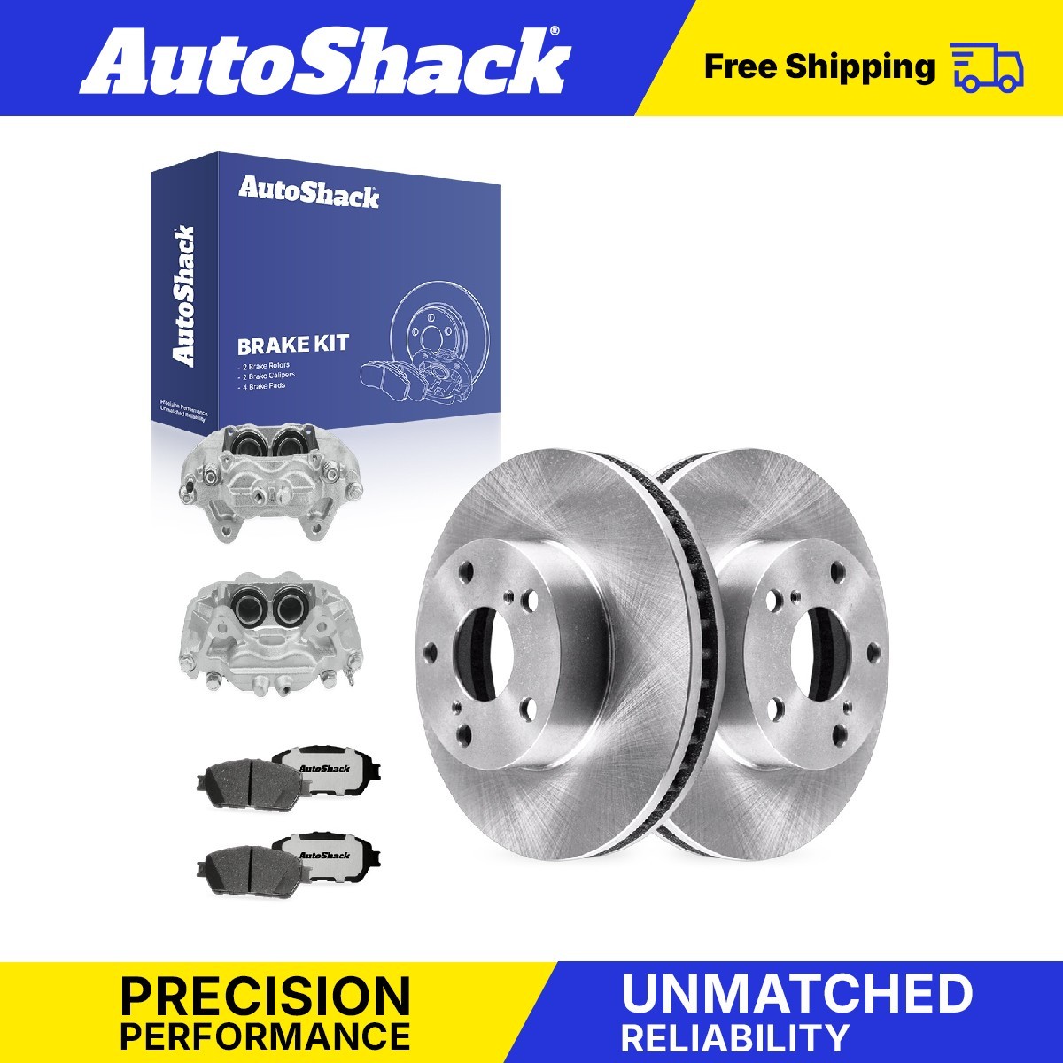 Front Brake Rotors Ceramic Pads Calipers for Toyota, Tacoma 2005-2011, 2013-2015