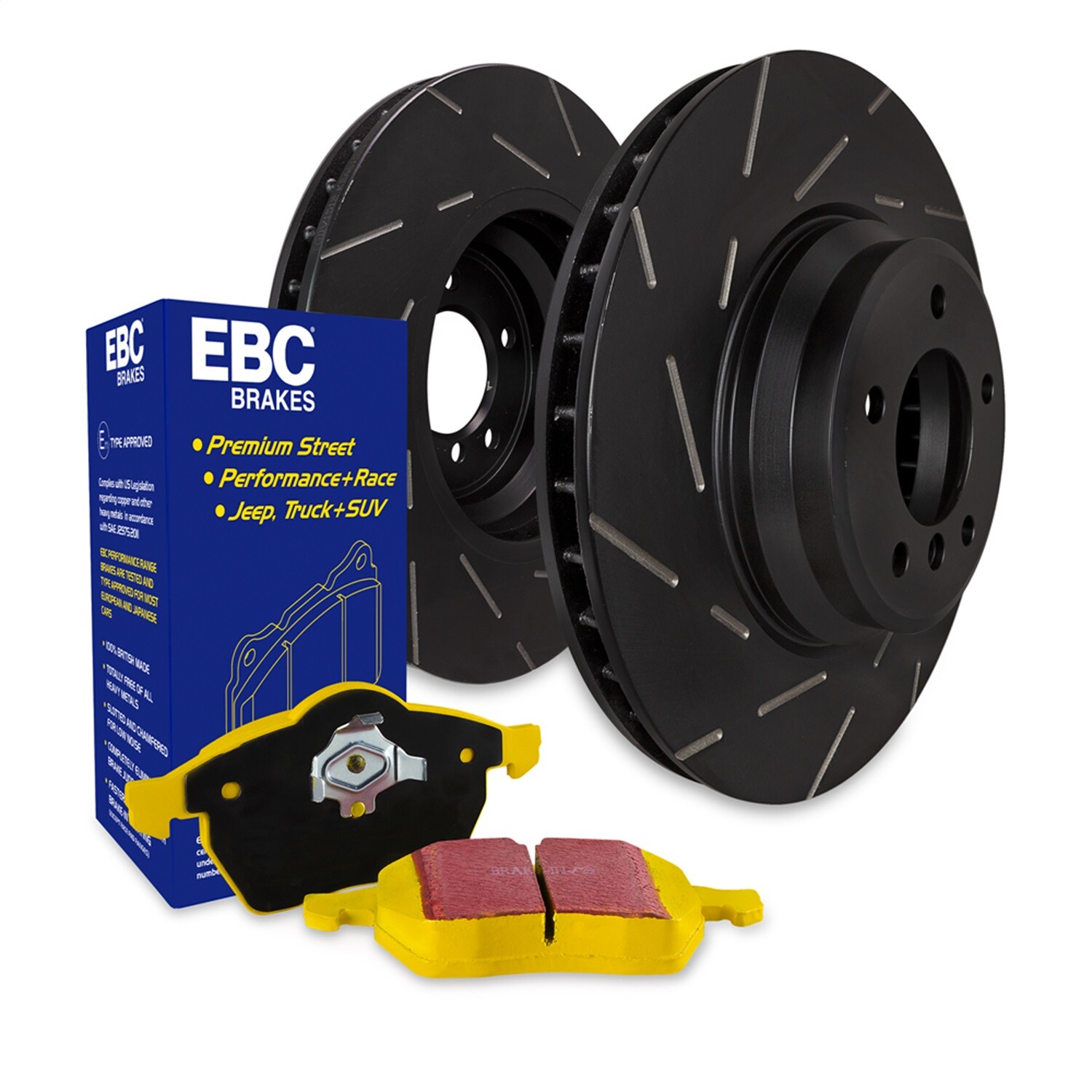 EBC Brakes S9KR1316 S9 Kits Yellowstuff and USR Rotors Fits 08-15 Lancer