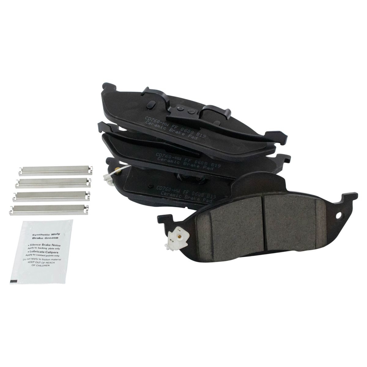 Front & Rear Ceramic Brake Pad & Performance Drilled Slotted Rotor Kit